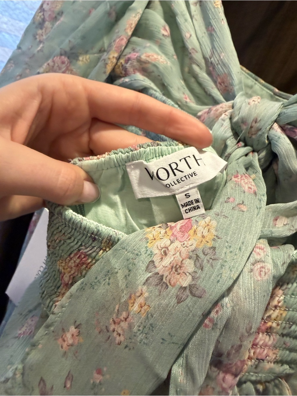 Worth Collective Melody Maxi Dress in Turquoise Floral - Picture 4 of 6
